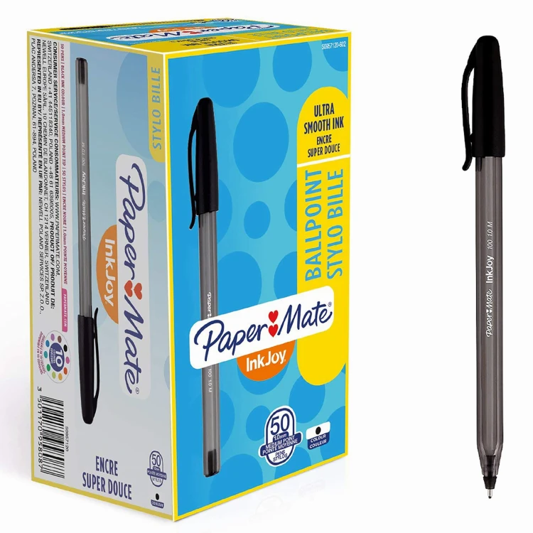 DŁUGOPIS PAPER MATE INKJOY 100 CAP M CZARNY 3.jpg