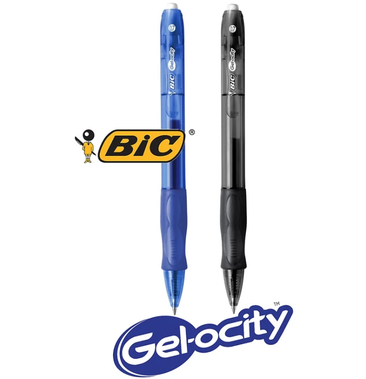 Długopis żelowy BiC Gelocity czarny niebieski.png