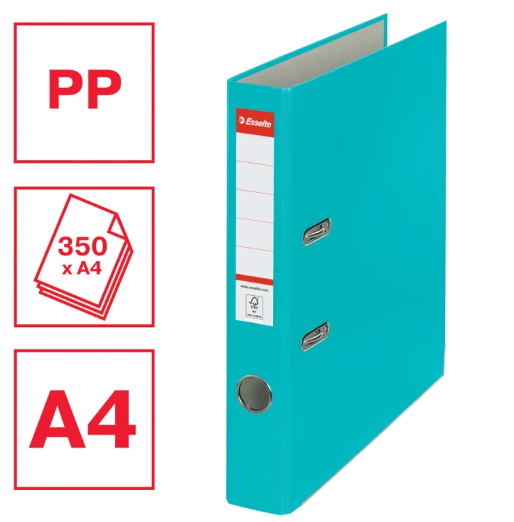 SEGREGATOR ESSELTE EKO A4 50mm turkusowy.png