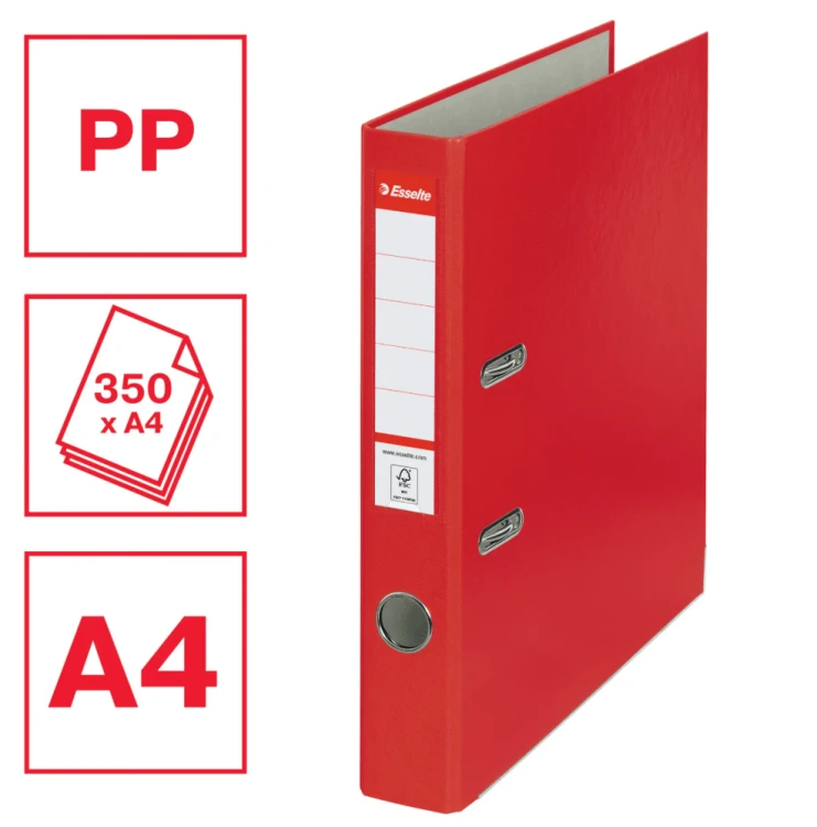 SEGREGATOR ESSELTE EKO A4 50mm czerwony.png