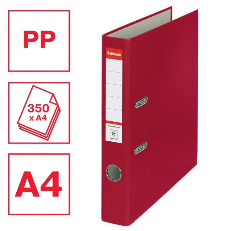 SEGREGATOR ESSELTE EKO A4 50mm bordowy 2.png