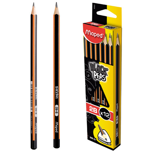OŁÓWEK DREWNIANY MAPED BLACK PEPS 2B BEZ GUMKI.png